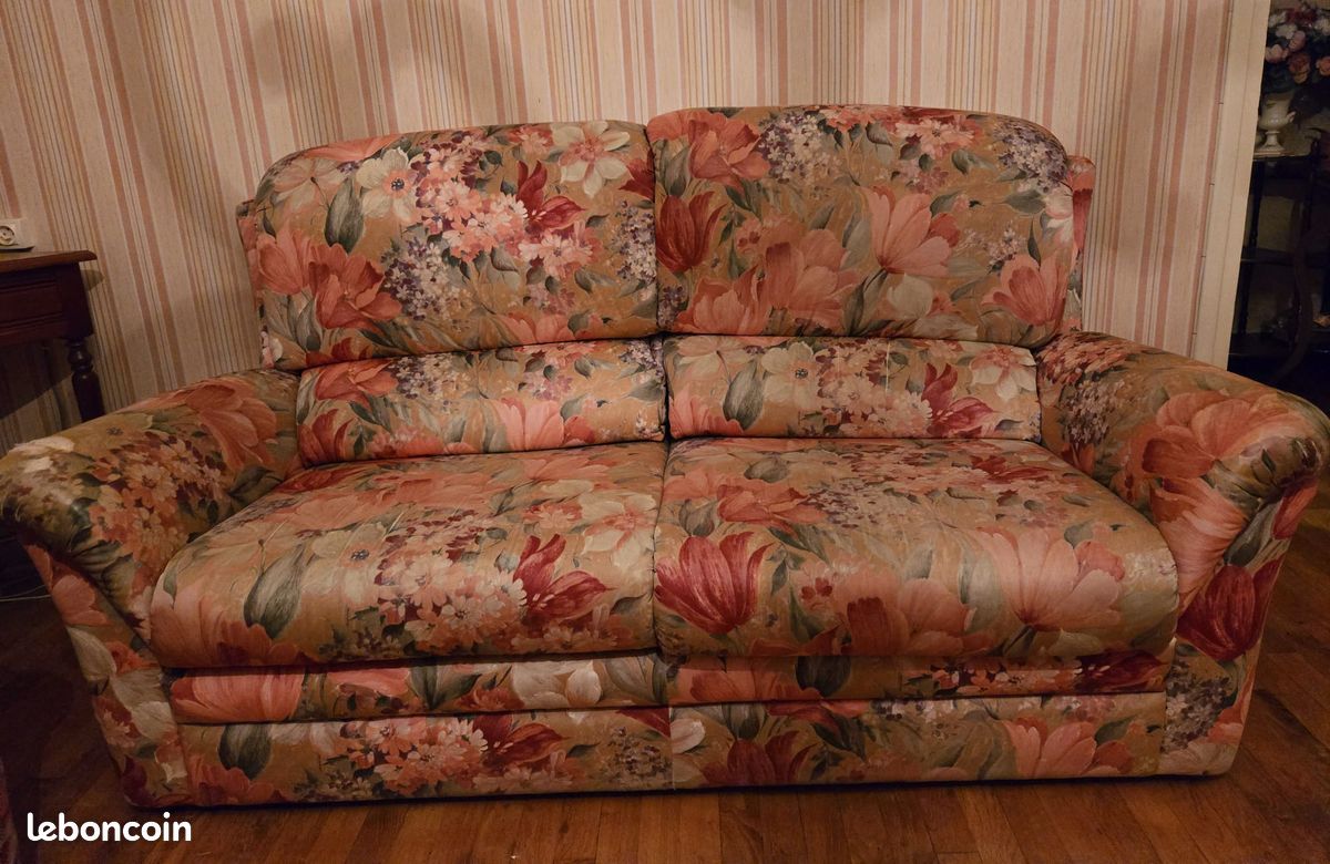 Canapé tissu (non convertible) avec 1 fauteuil (image 1)