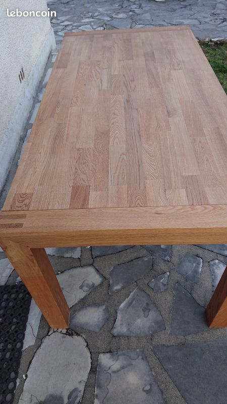 Table en bois massif rectangulaire 6 personnes (image 6)