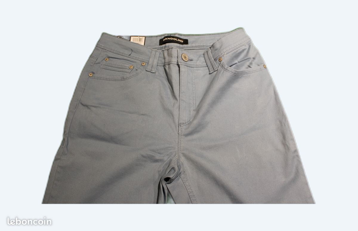 Pantalon Bandolino Sarabelle Skinny Ankle bleu pâle - Neuf - 34 (image 1)