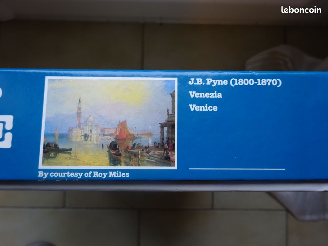 Puzzle 1000 pièces tableau 19e siècle Venise par JB Pyne (image 2)
