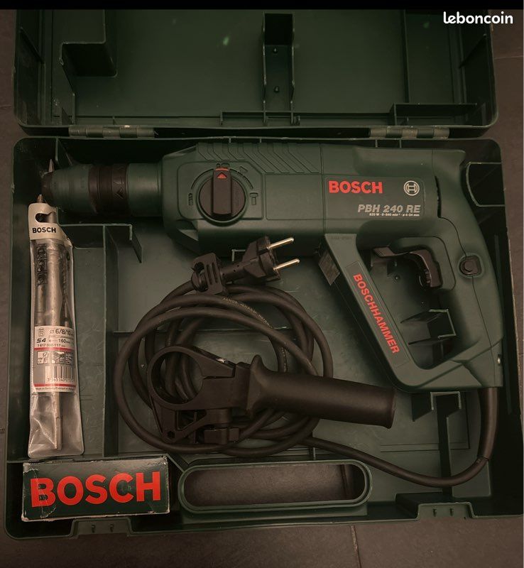 Perforateur Bosch PBH 240 RE + forets SDS-Plus (comme neuf) (image 1)