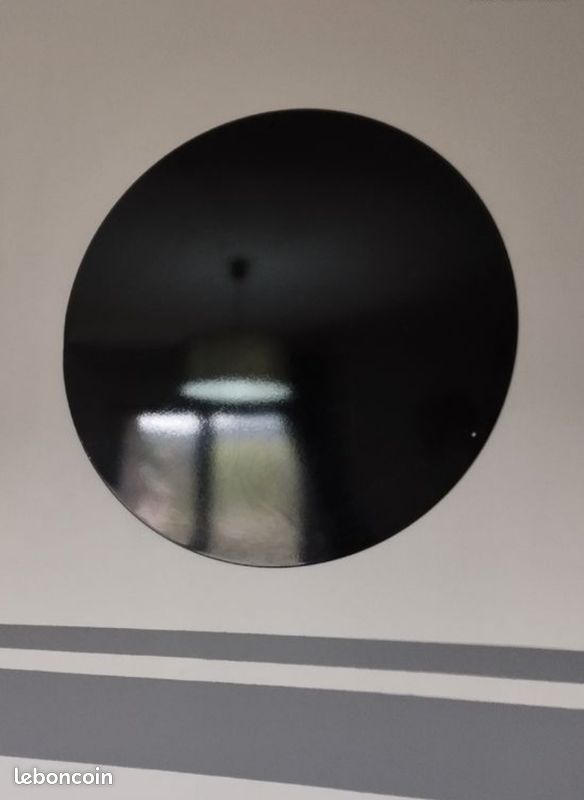 Tableau rond aimanté métal noir laqué Ikea (image 3)