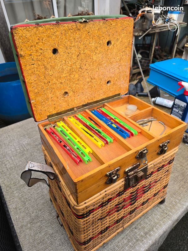 Banc siège de pêcheur en osier rotin - Bricolage