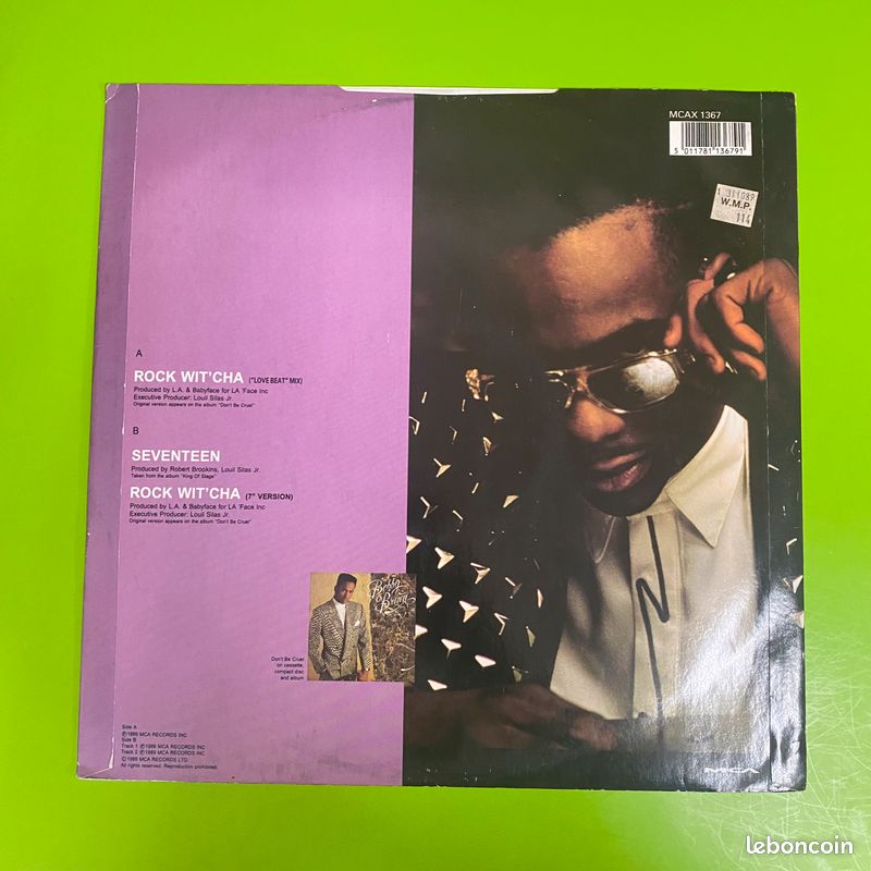 Vinyle Bobby Brown – Rock Wit'Cha ("Love Beat" Mix) (image 2)