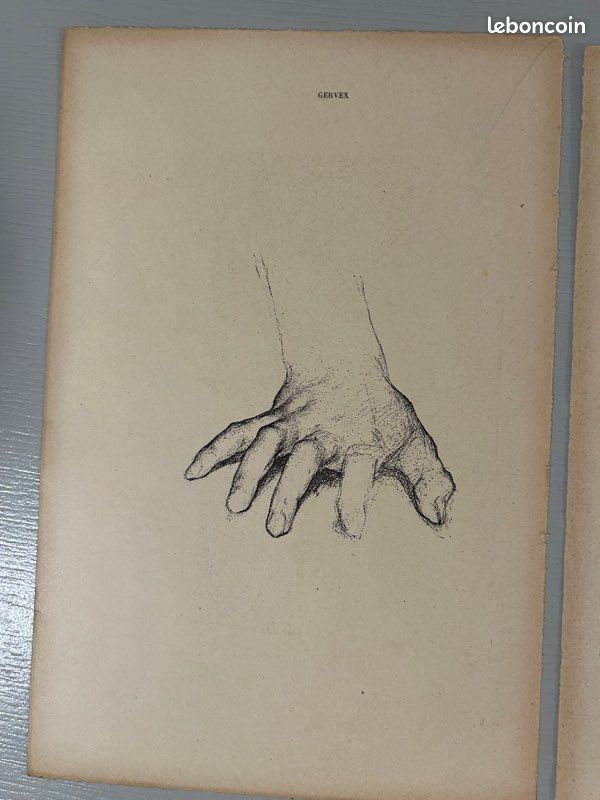 Lot de 4 lithographies anciennes (image 4)