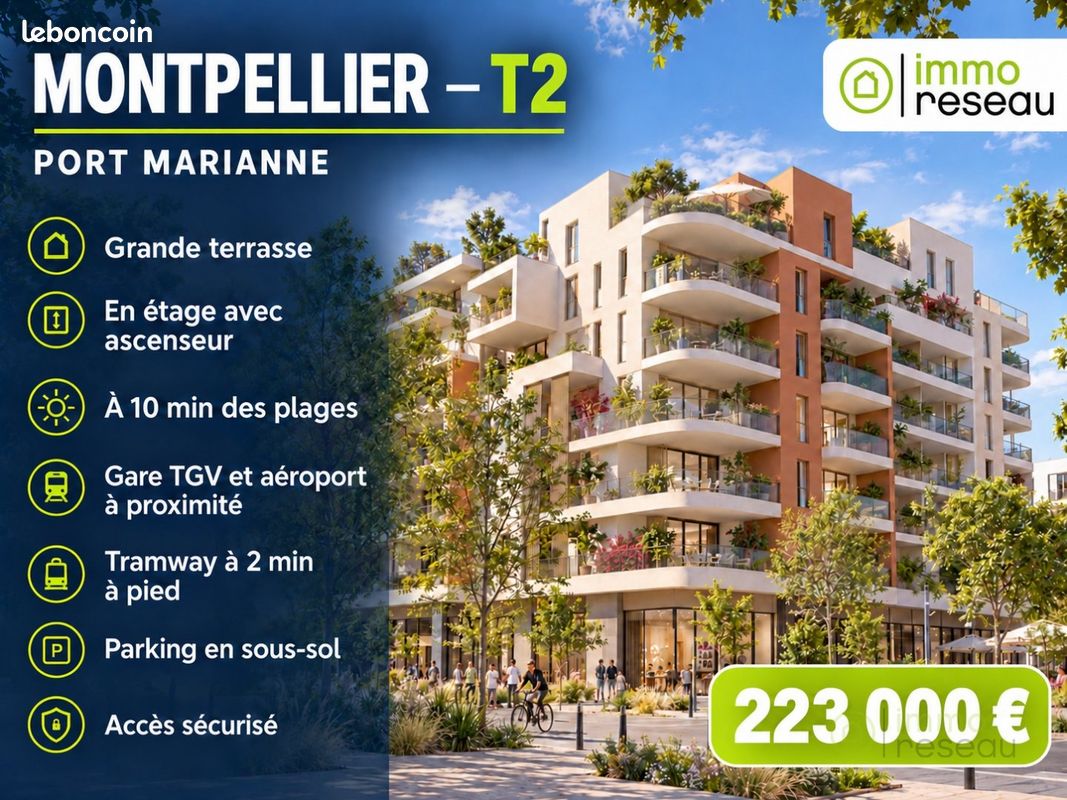 Appartement 2 pièces 42 m² · à Montpellier · 42 m² · 223 000 €
