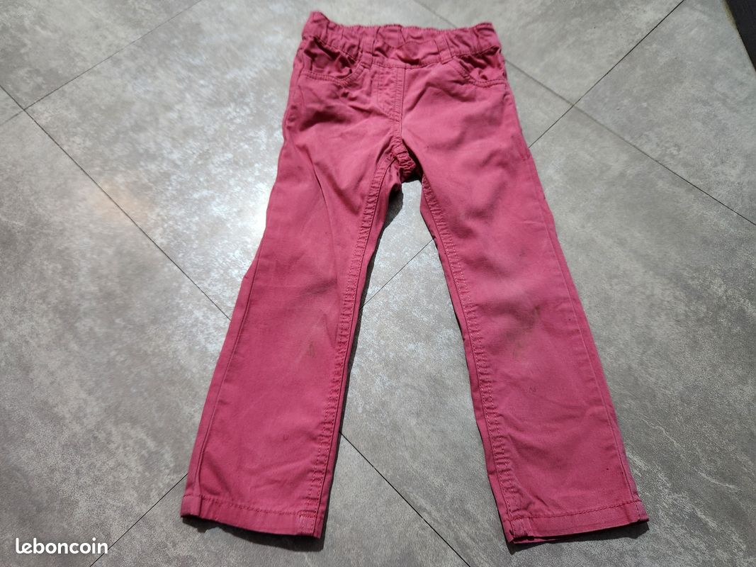 Pantalon jeans rose fille ans Vêtements