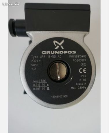 Circulateur De Chauffage Grundfos UPR 15-50 A0 - Réf 480080031900 - Occasion
