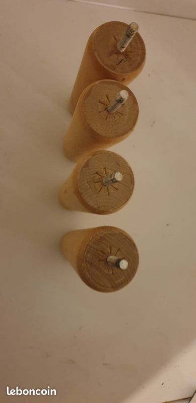 Pieds en bois pour Sommier de lit (image 1)