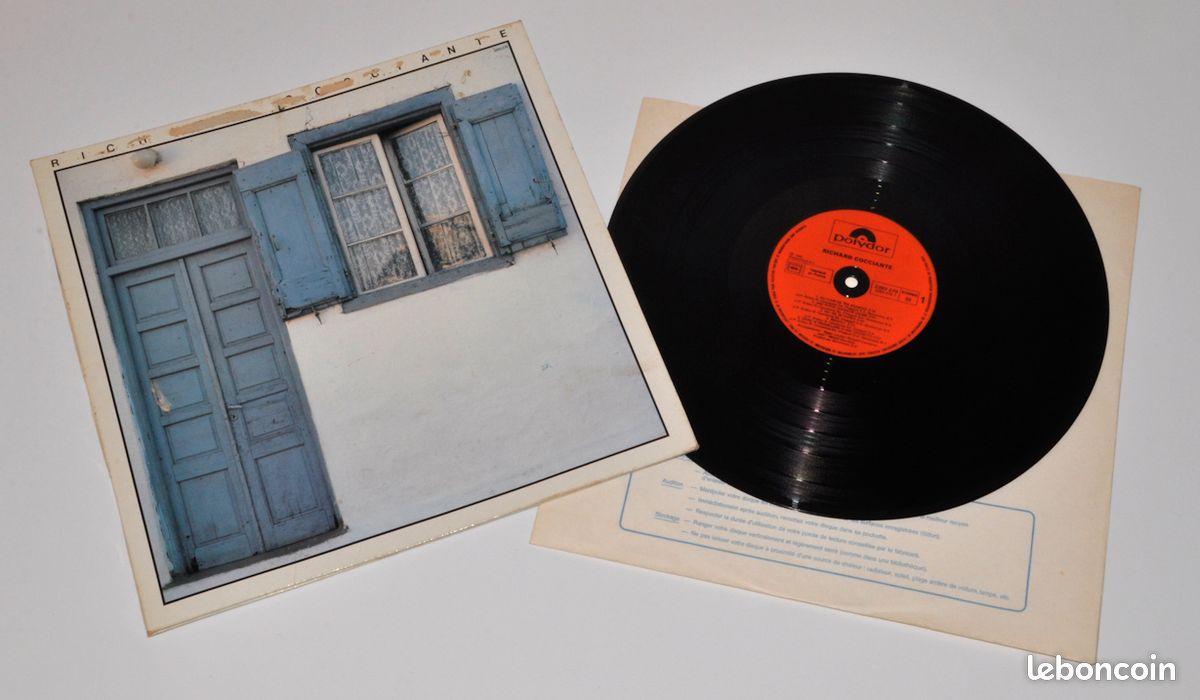 RICHARD COCCIENTE – Au clair de tes silences – Disque Vinyle LP 33 tours de 1980 (image 1)