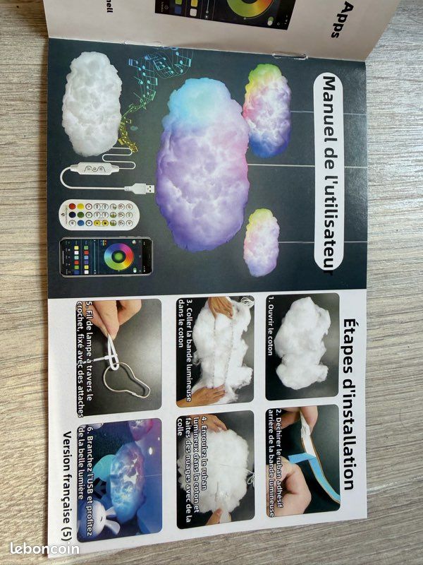Décoration nuage lumineux (image 1)