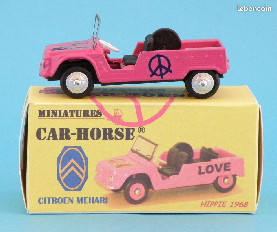 Ancienne Dinky Toys France - Citroën 2CV Modèle 61 Jaune, échelle 1:43, Collection