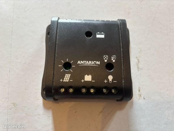Antarion Régulateur De Charge Solaire PWM 10A 160W – Avec Mode Désulfatation Pour Batteries Acides – Idéal Camping-Car, Bateau, Panneau Solaire
