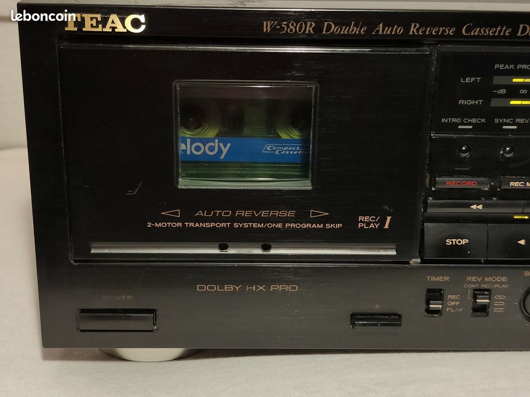Platine Cassette Hi-Fi TEAC Double K7 Autoreverse W850 R - Pour Révision / Pièces