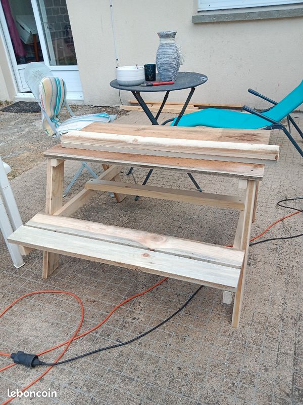 Petite table de salon de jardin pour enfant (image 4)