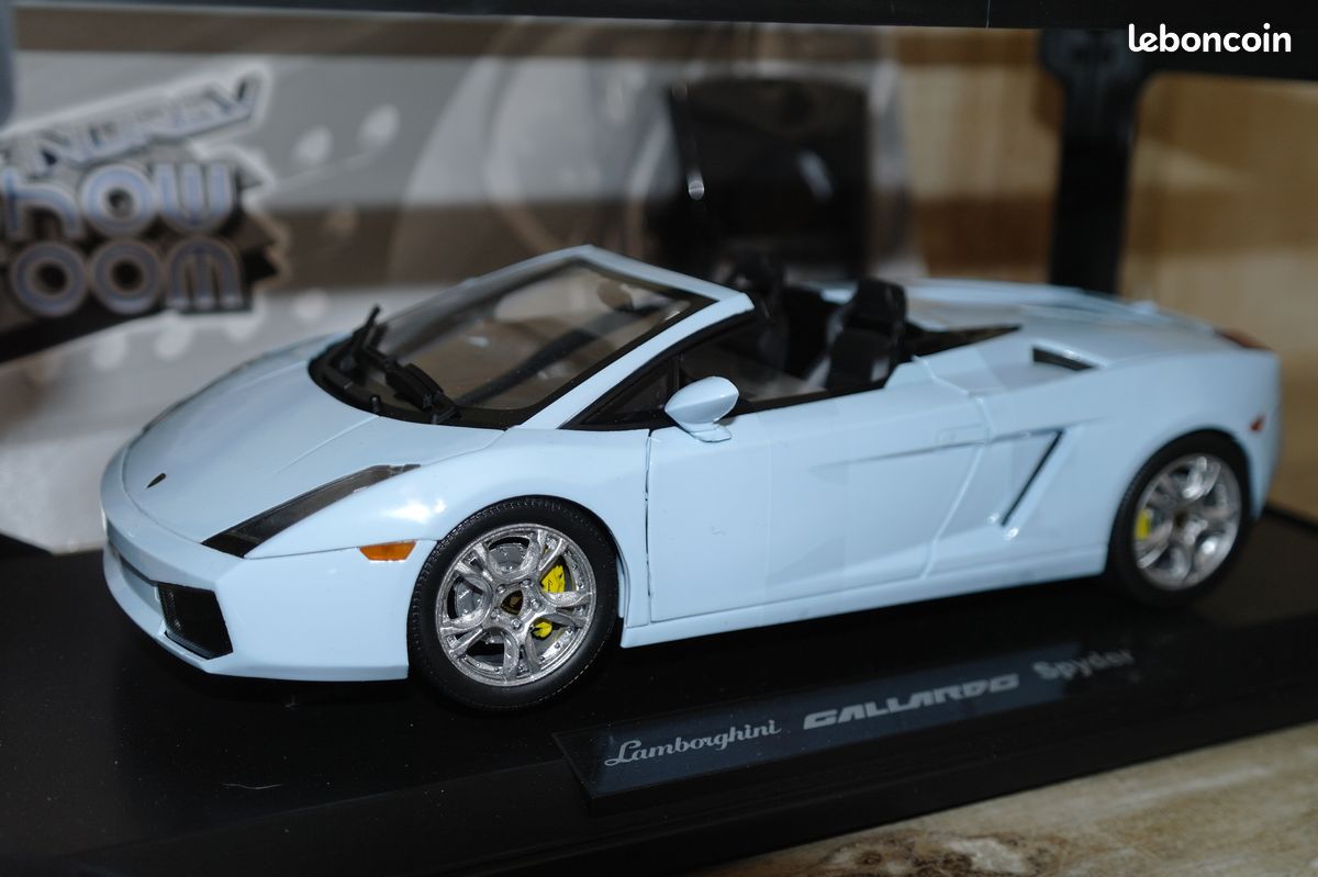 NOREV 1/18 Lamborghini Gallardo Spyder Décapotable - Bleu Clair - Neuve