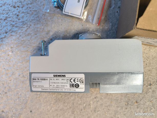 Thermostat De Réglage Siemens RAK-TR.1000B-H - Plage 15 à 95°C - Neuf Sous Emballage
