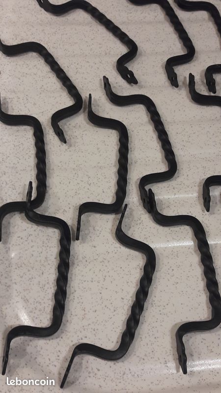 18 Poignées travaillées, torsadées Longueur 13cm (image 1)