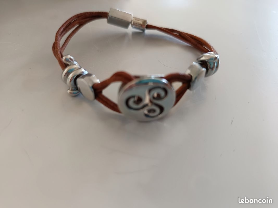 Triskel Bracelet Breton Homme Bracelet Argent TRISKELL MASSIF