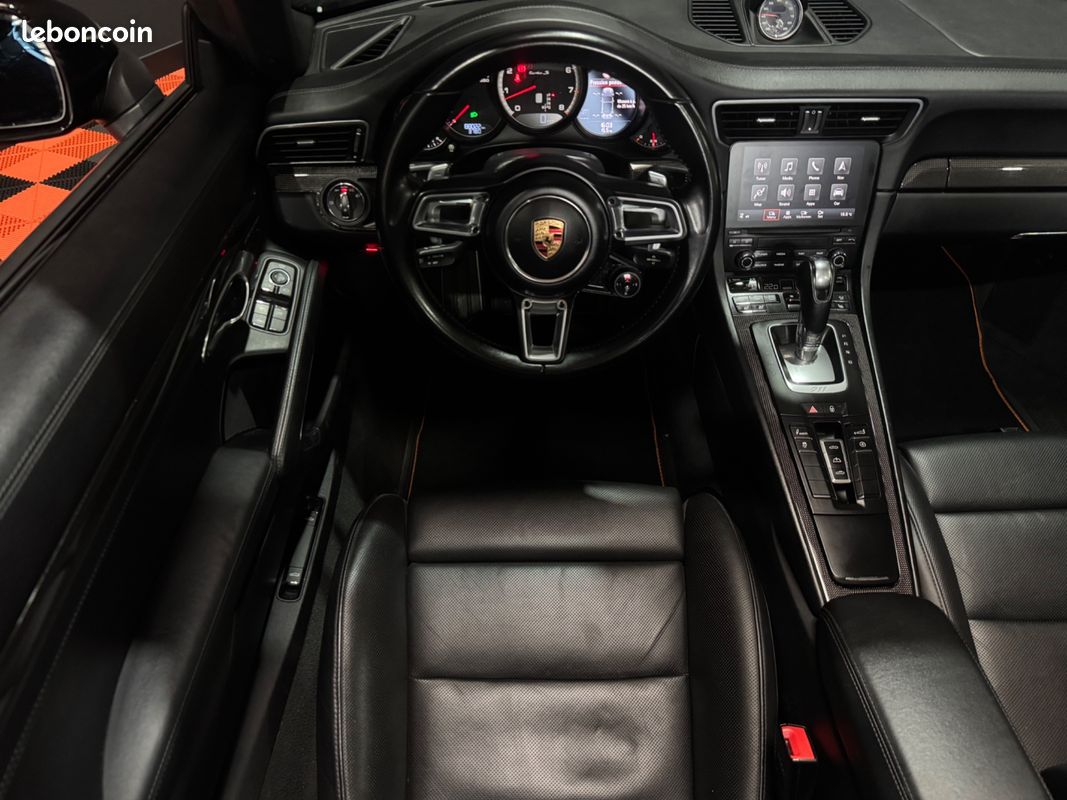 PORSCHE 911 (991.2) CABRIOLET 3.8 TURBO S 580 CH PDK / CAMERA DE RECUL / BURMESTEr (image 6)