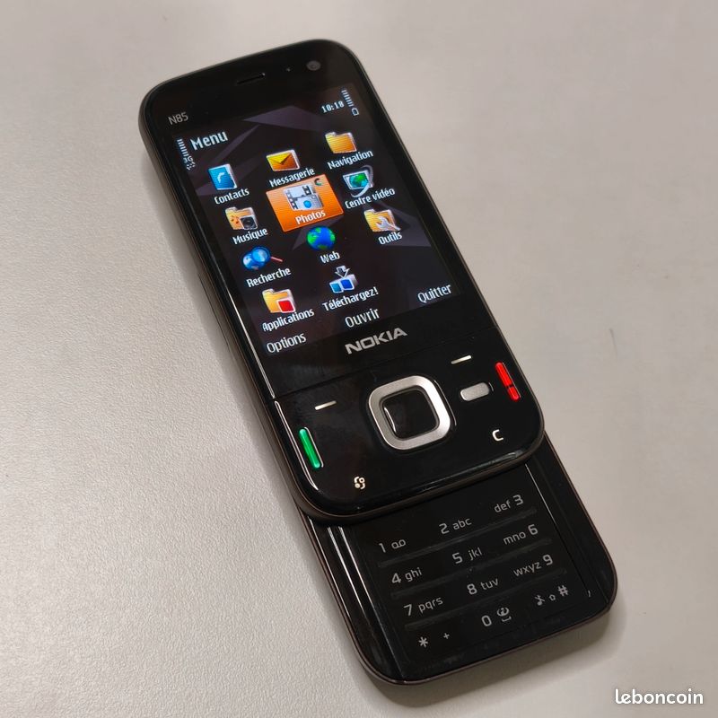 Téléphone Nokia N85 – Débloqué Tous Réseaux, Couleur Noir, Occasion En Bon état