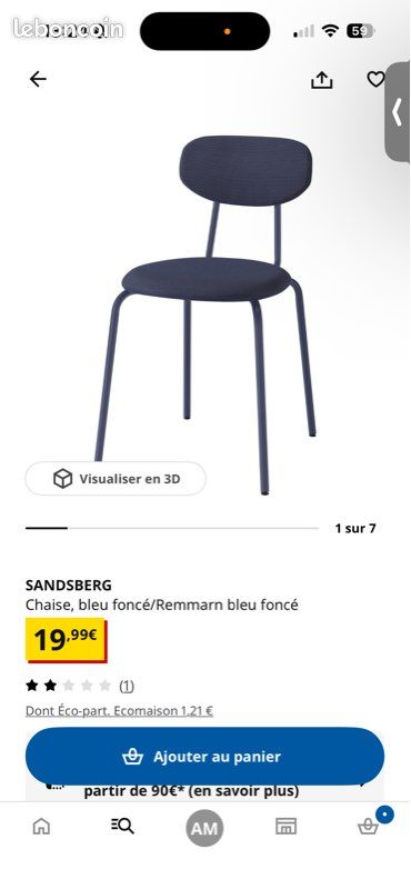 2 chaises IKEA (image 2)