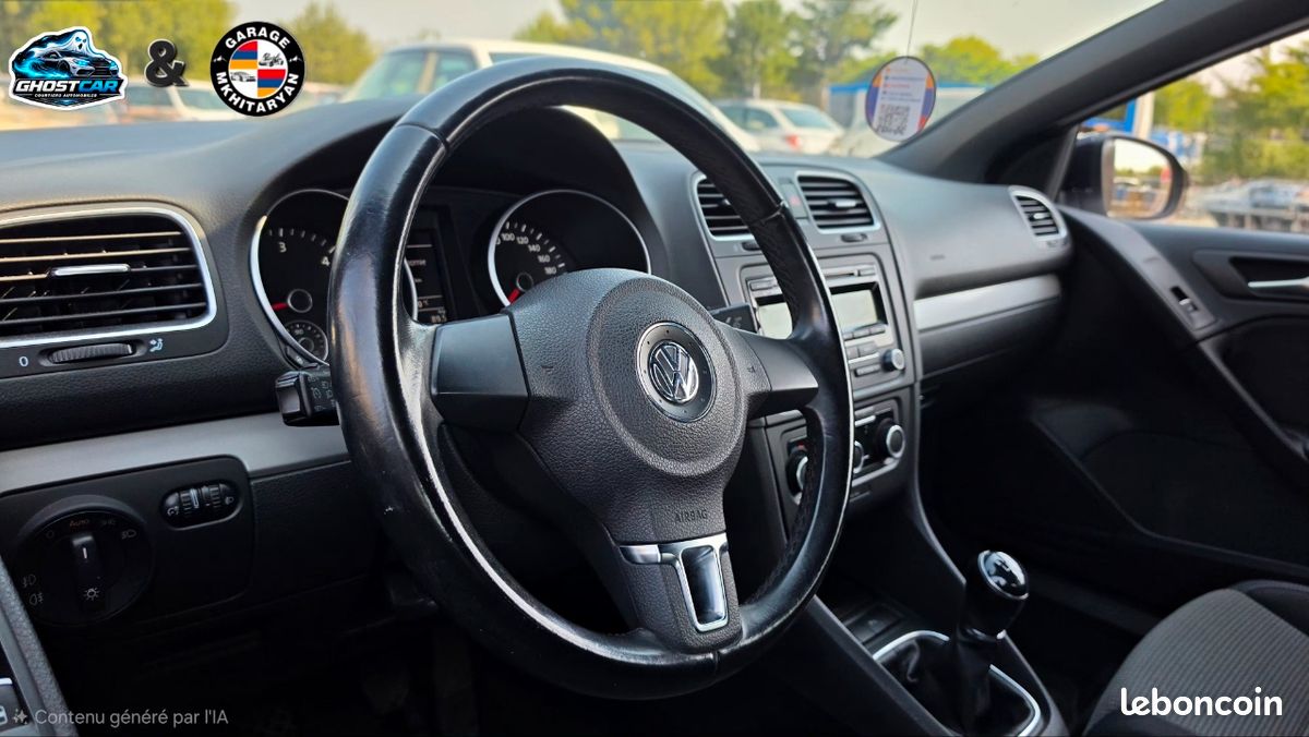VW Golf 6 Cabriolet 1.6 TDI 105 – Look GTI – Modèle Unique – 120 686 km (image 4)
