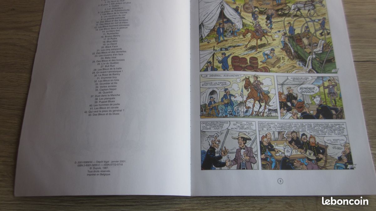 BD Les Tuniques Bleues L'Or du Québec n° 26 (image 3)