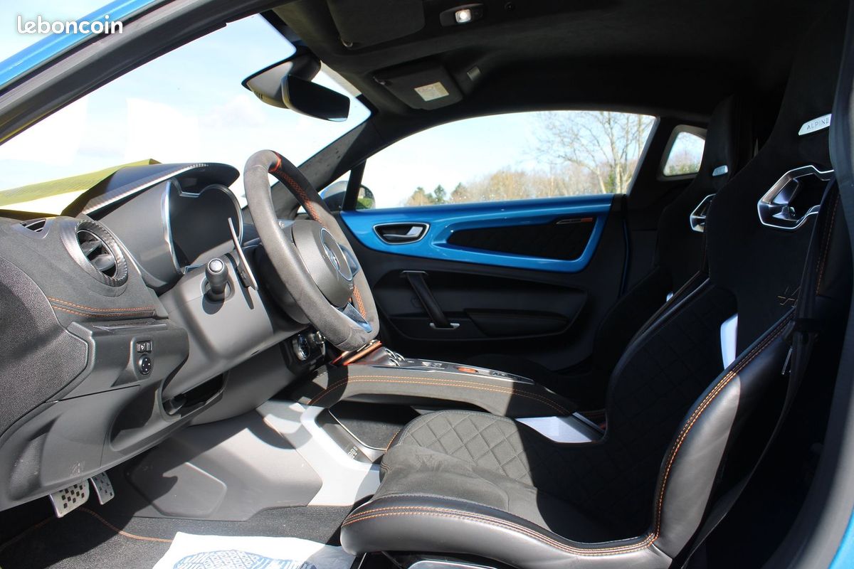 Alpine A110 "S" 300CV SPORT TURBO BOITE AUTO +PALETTE CAMÉRA GPS FOCAL LEDS CUIR ALCANTARA (image 8)