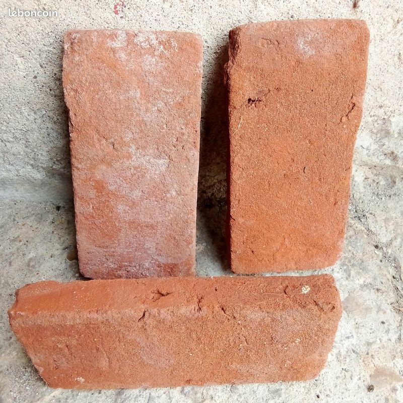 Lot anciennes briques rouges orange (image 1)