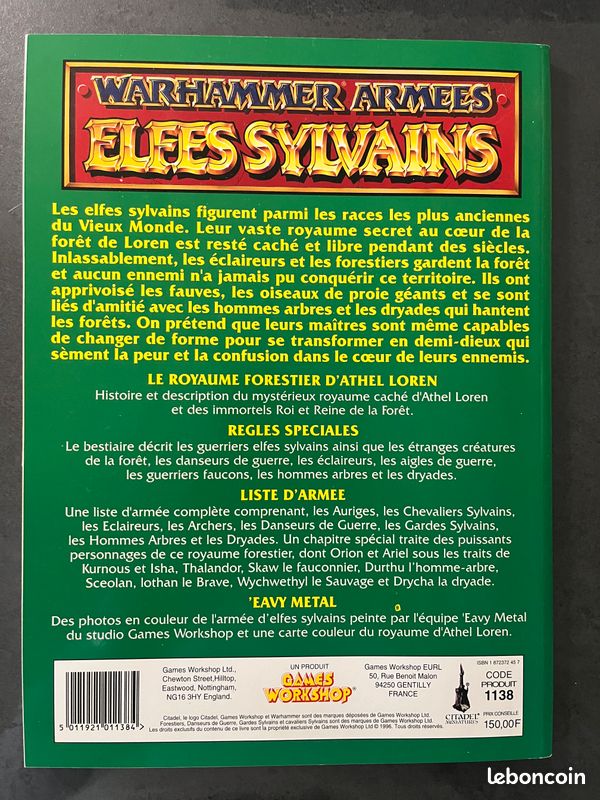 Annonces elfes sylvains d'occasion - Collection