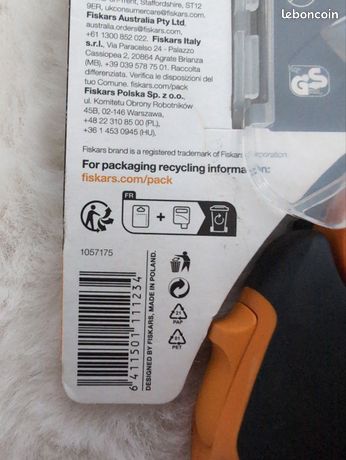 Sécateur Fiskars PowerGear X-Series - Coupe Branches Franche Lame Poignée Tournante