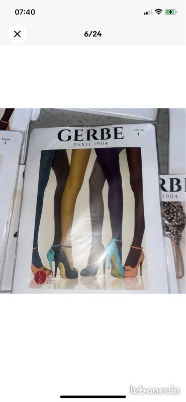 Gerbe 37 paires de collants et bas taille 1 (image 5)
