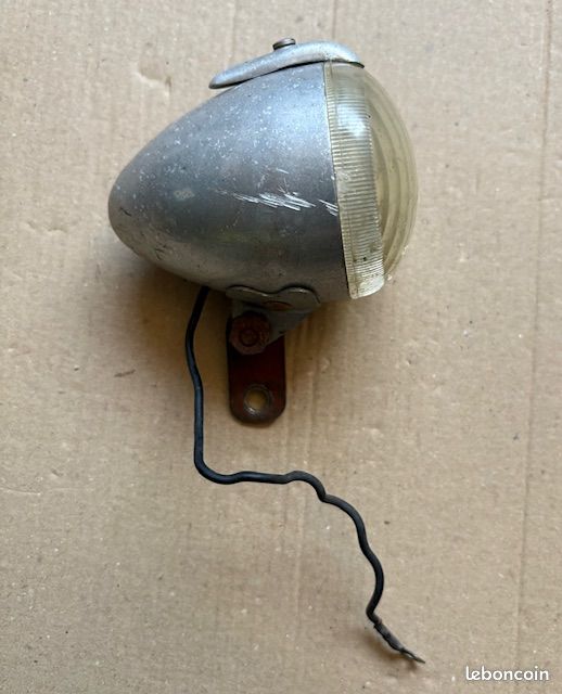CIBIE petit phare en aluminium vélo ancien complet head light