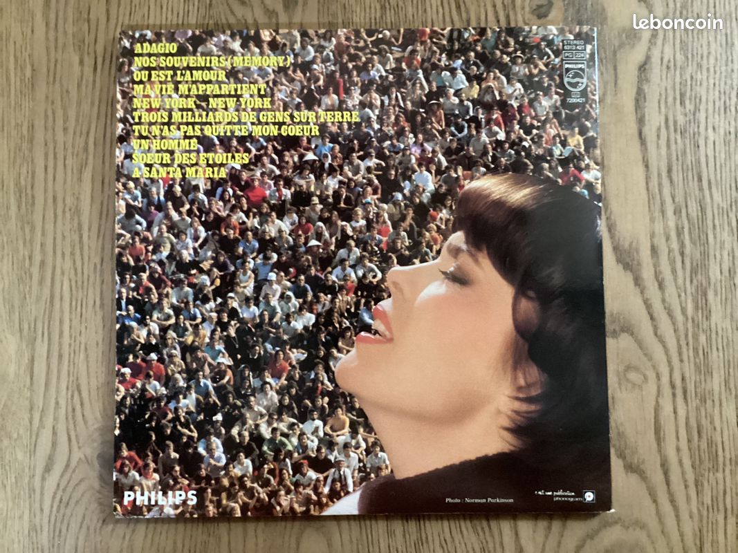 Mireille Mathieu - 3 milliards de gens sur terre - Vinyle 33 tours (image 3)