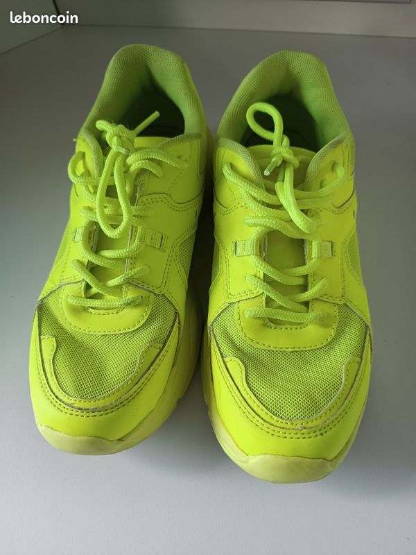 Basket jaune fluo Chaussures - Main Image