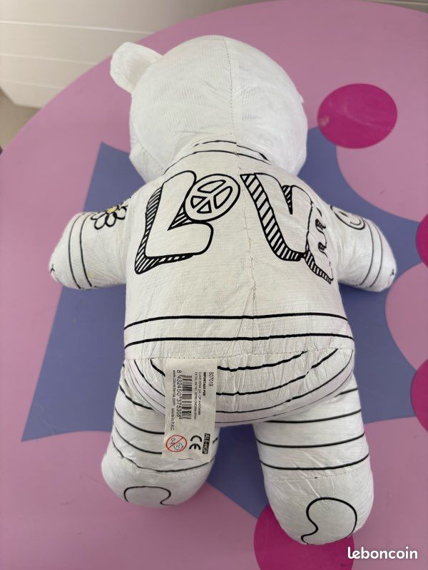 Peluche à colorier lavable (image 2)