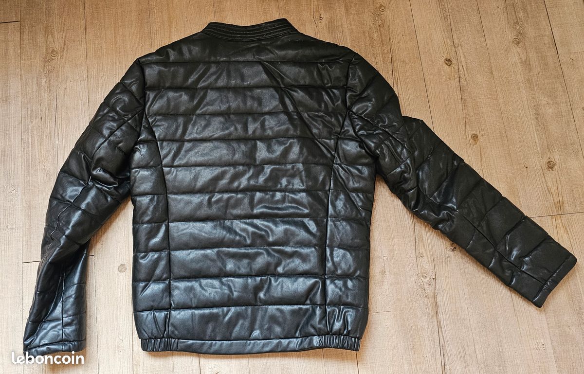 Blouson mi-saison simili cuir (image 2)