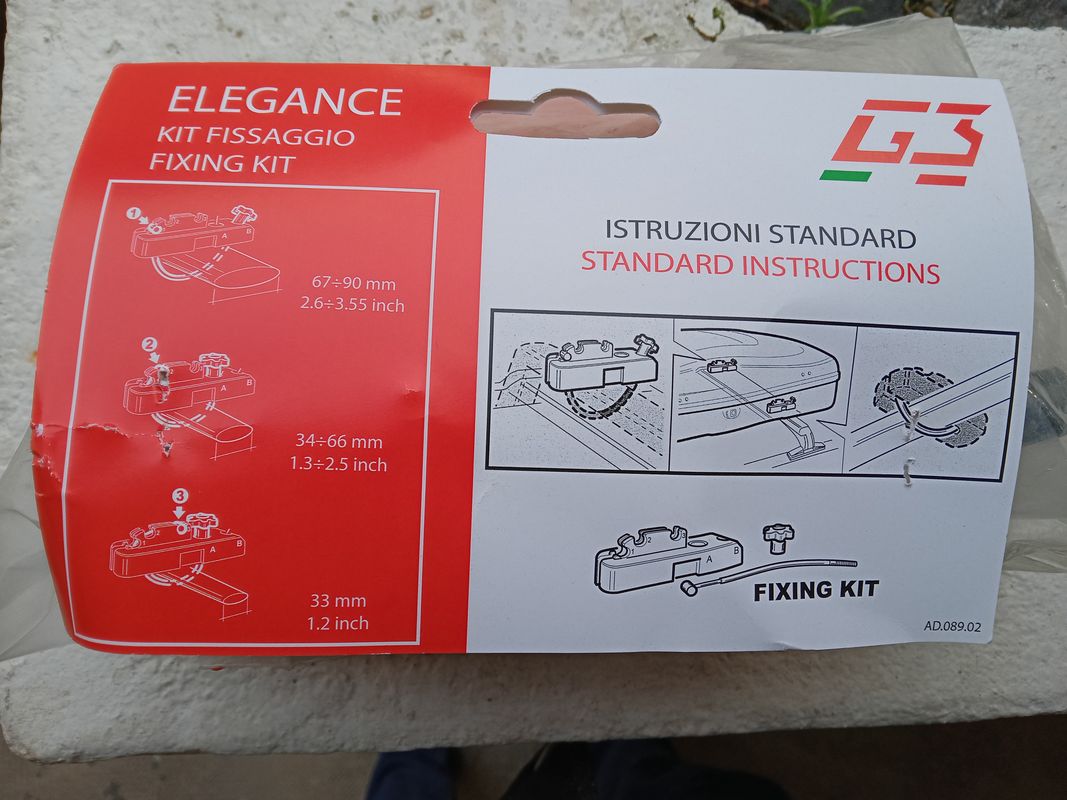Kit de fixation pour coffre de toit G3 Elegance - Équipement auto