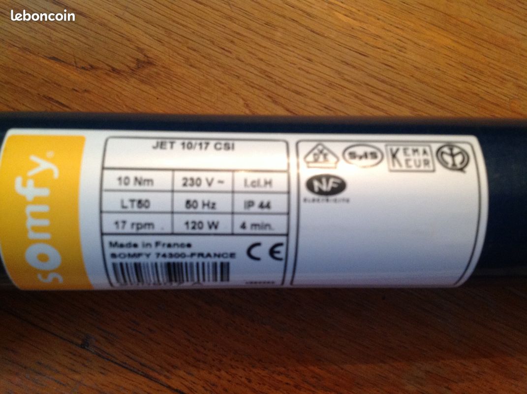 Moteur de volet Somfy jet 10 Nm (image 2)