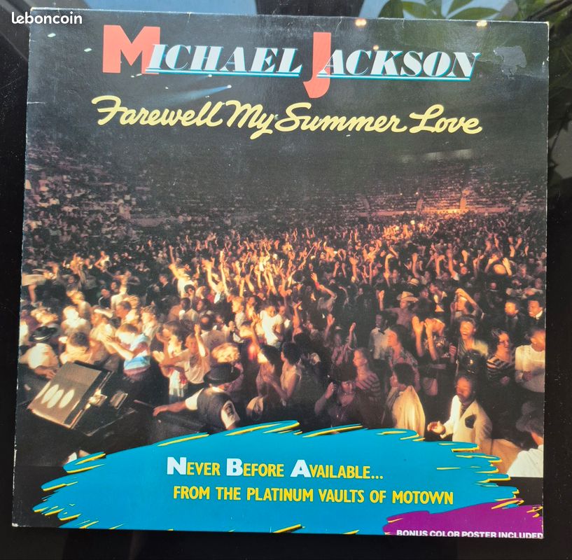 Vinyle 33t Michael Jackson Farewell my summer love avec poster (image 1)