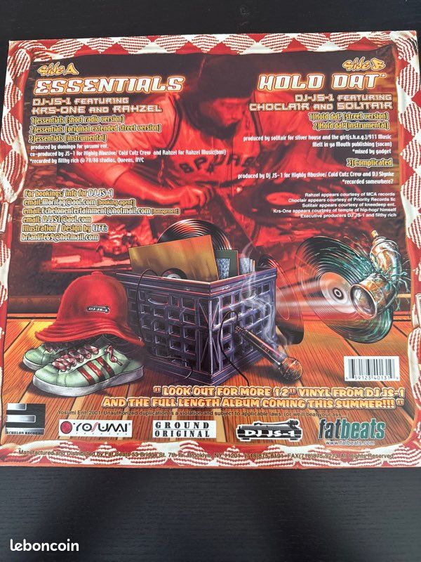 Vinyle DJ JS-1 Feat KRS ONE & RAHZEL (image 2)