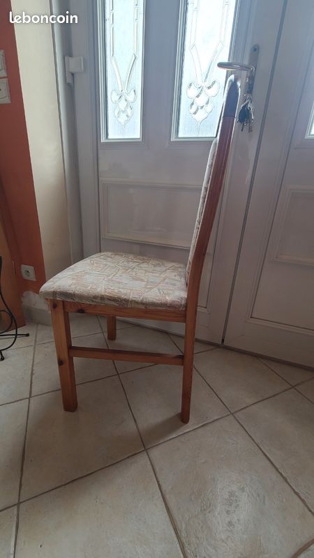 1 Chaise pin et tissus (image 2)