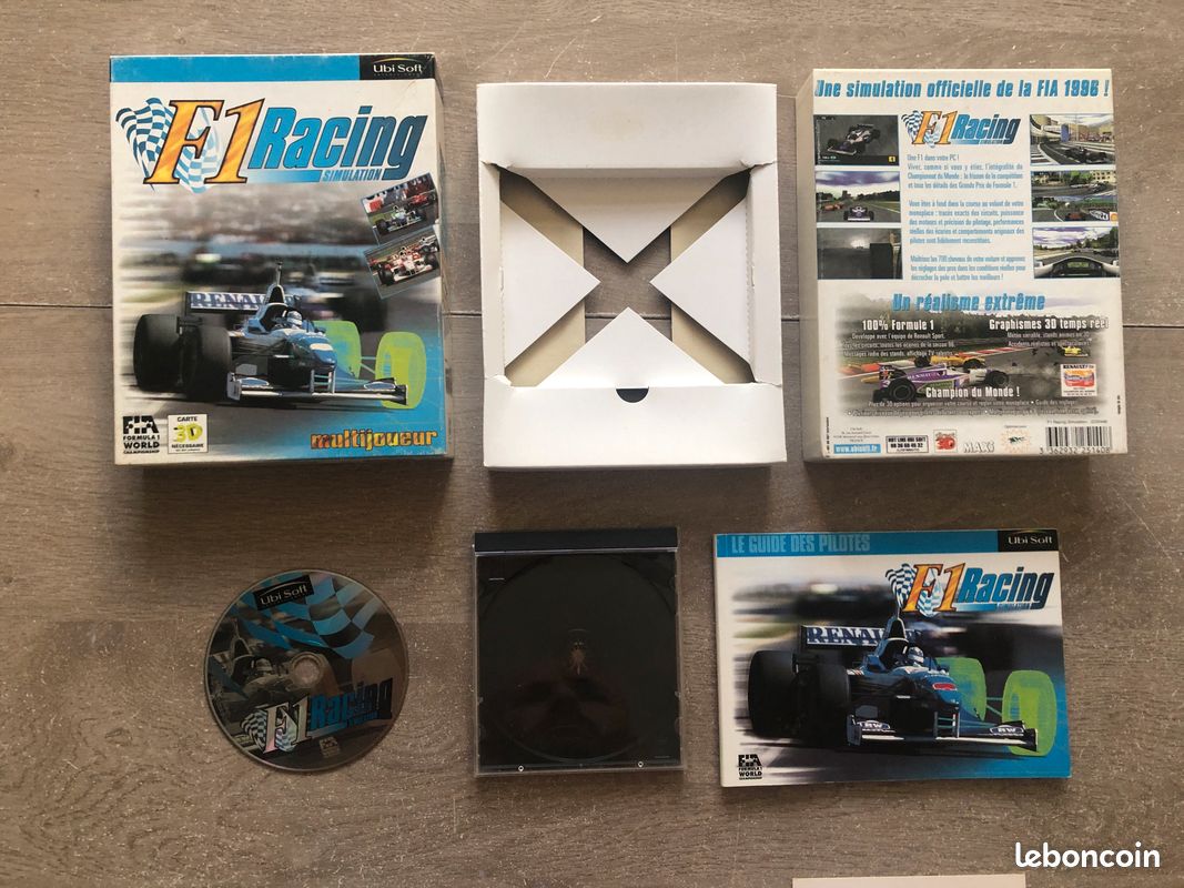 Jeu PC F1 Formula 1 Racing - Big Box FR - Bon État - Collector