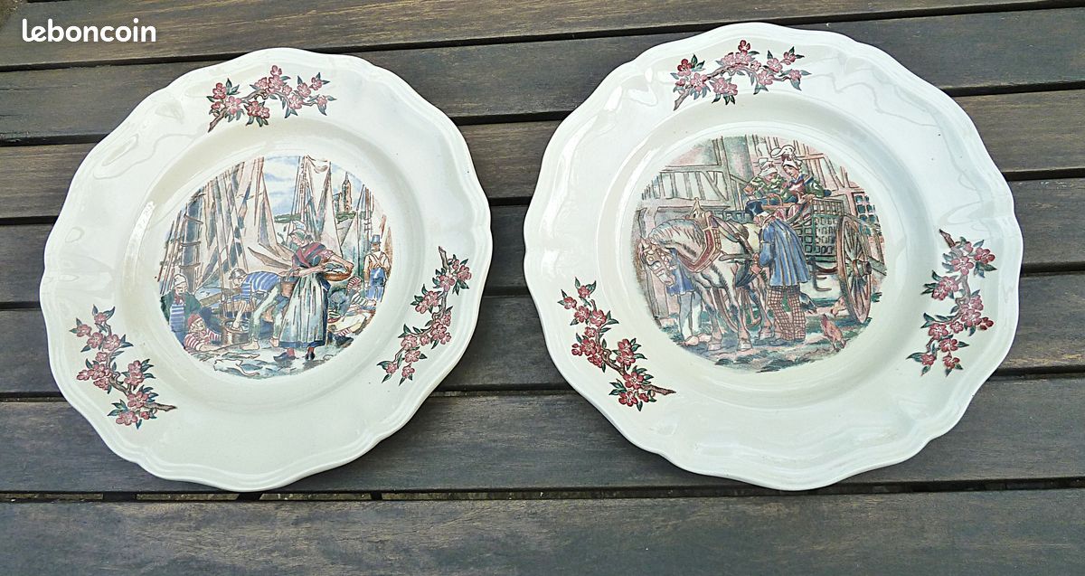 Assiettes décoratives "Ma Normandie" Sarreguemines NEUF [à offrir] (image 1)