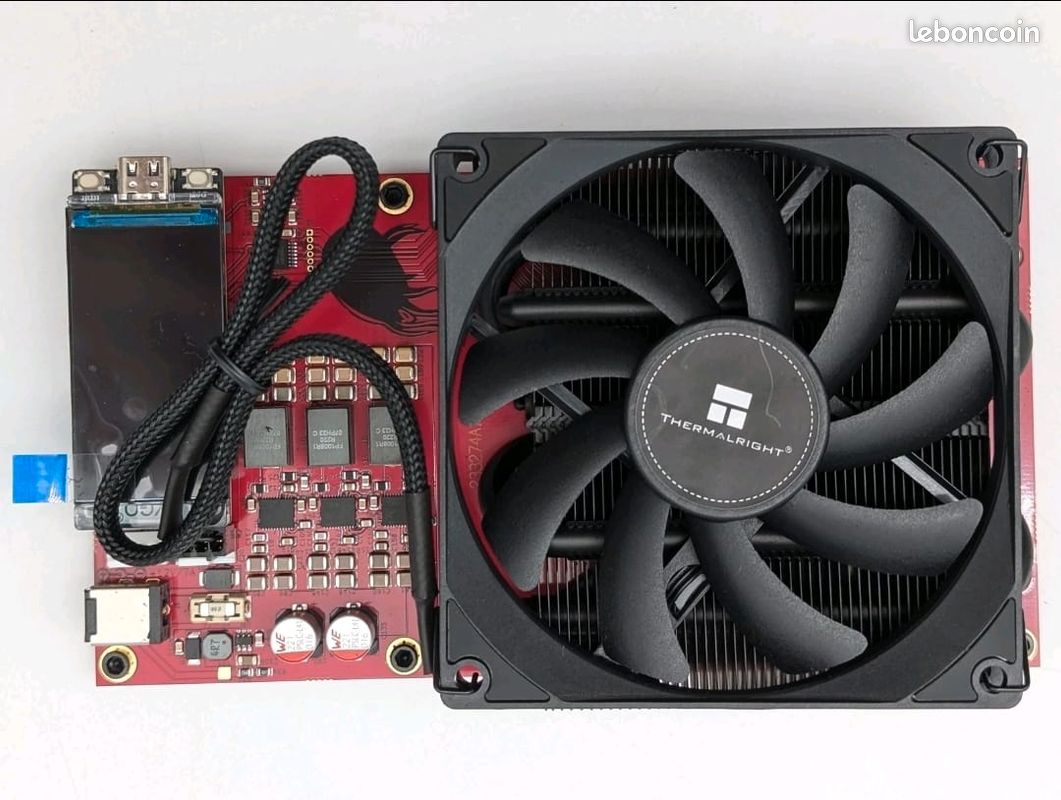 💥 NerdQaxe++ Rouge Édition Limitée – Mini Miner Bitcoin WiFi 4.8 TH/s -  Accessoires informatique