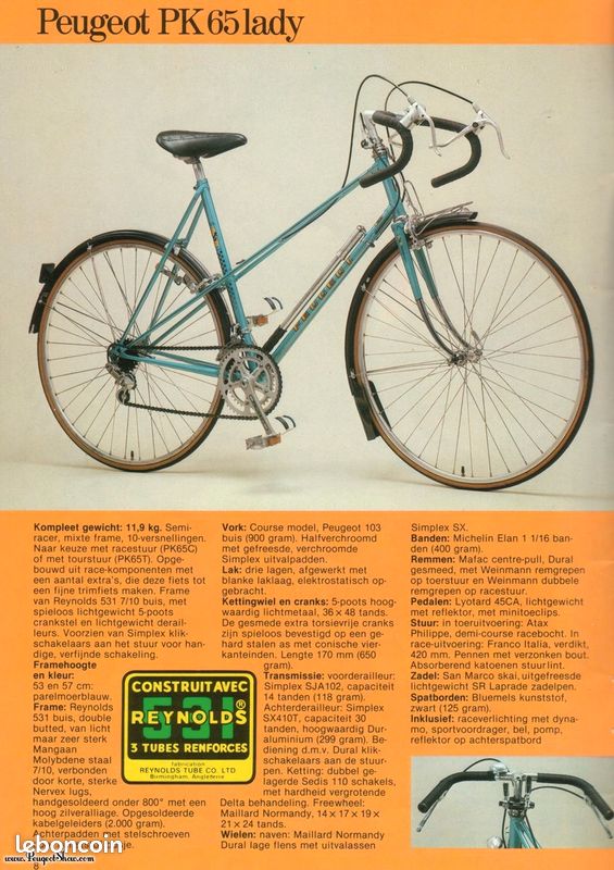 Vélo Peugeot Super Sport Randonneuse – Taille 55 – Restauré