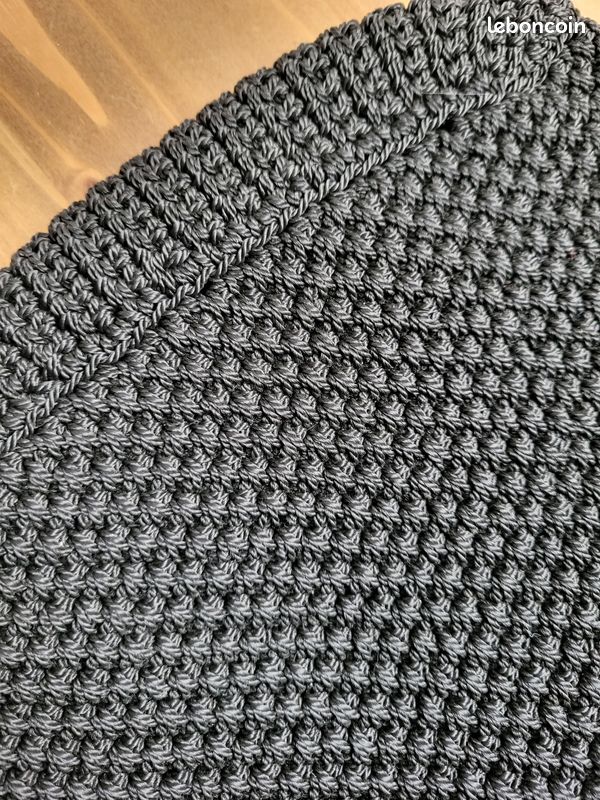 Sac à mains effet tricot NOIR (image 4)