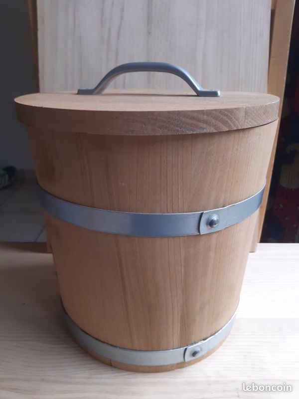 RARE seau à glace bois Chartreuse liqueur original Ice bucket bac glaçons (image 6)
