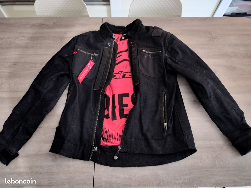 Alpinestars x Diesel AS-DSL Toshio Denim Overshirt + dorsale (image 1)
